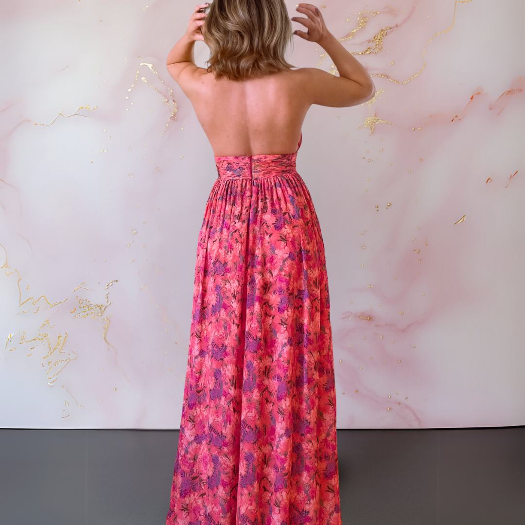 Vera | Elegante Abito con Stampa Floreale che Celebra la Grazia Femminile