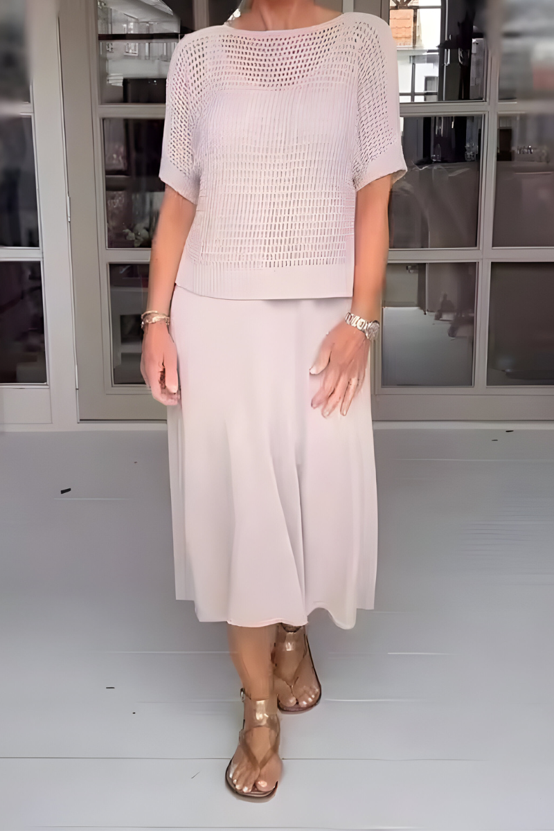 Lieke | Abito Estivo con Top Intrecciato per un'Eleganza Naturale