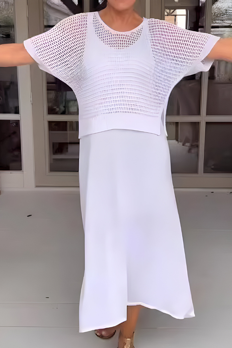 Lieke | Abito Estivo con Top Intrecciato per un'Eleganza Naturale