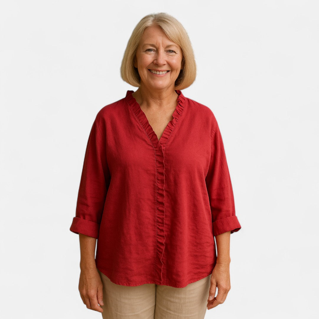 Essenza di Edmonton™ | Blusa con Volant Confortevole
