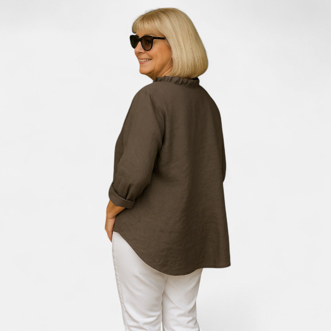 Essenza di Edmonton™ | Blusa con Volant Confortevole