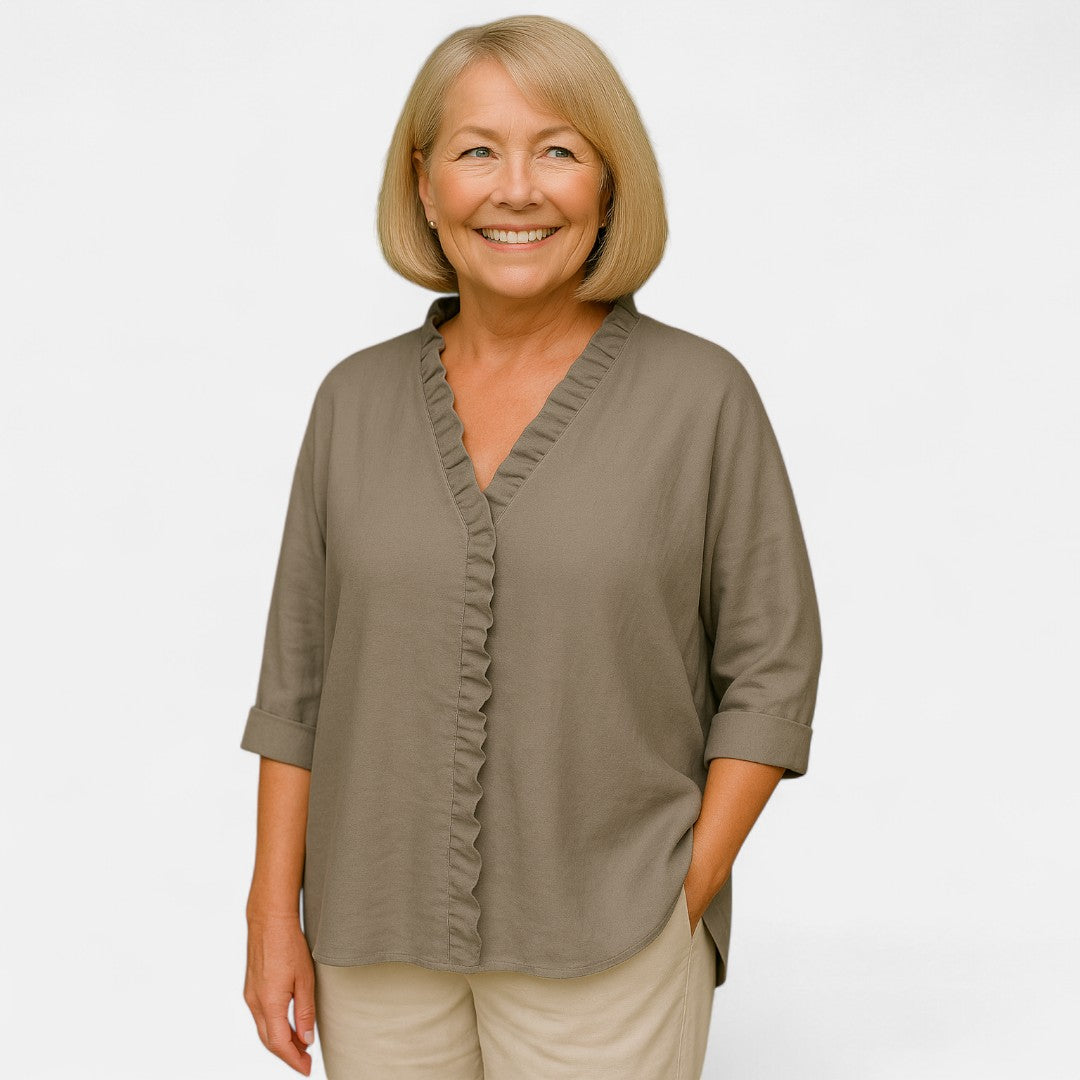 Essenza di Edmonton™ | Blusa con Volant Confortevole