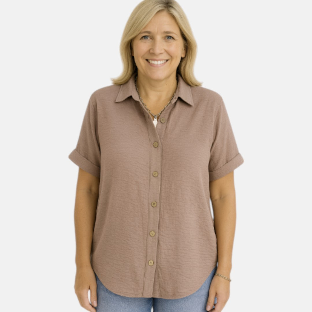Essenza di Edmonton™ | Camicia in Lino con Bottoni