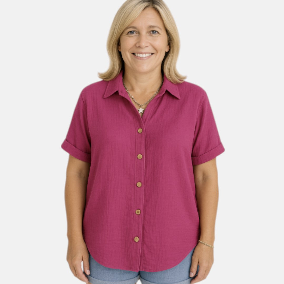 Essenza di Edmonton™ | Camicia in Lino con Bottoni