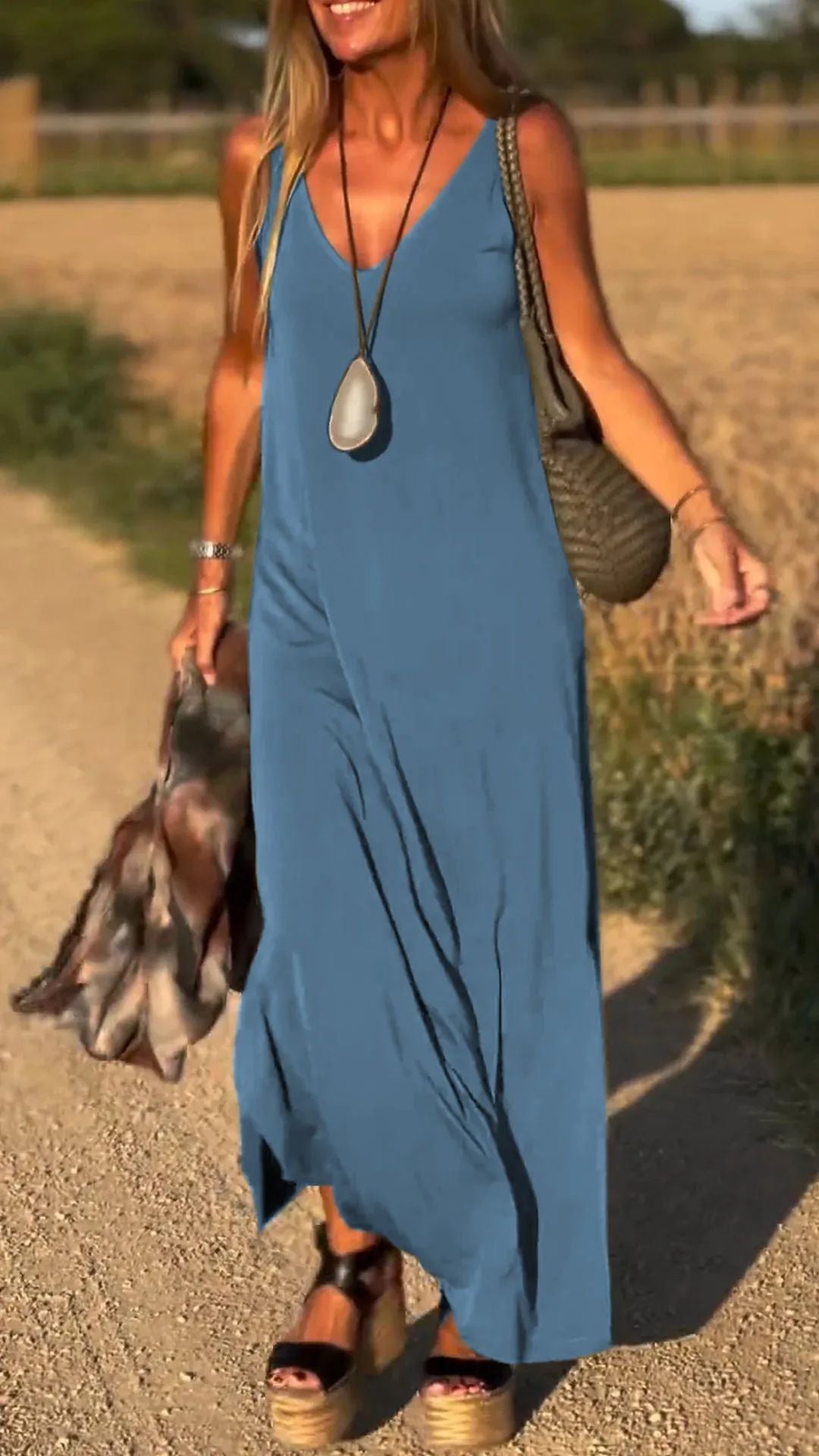 Quiara | Abito Lungo per la Tua Sicurezza al Tramonto