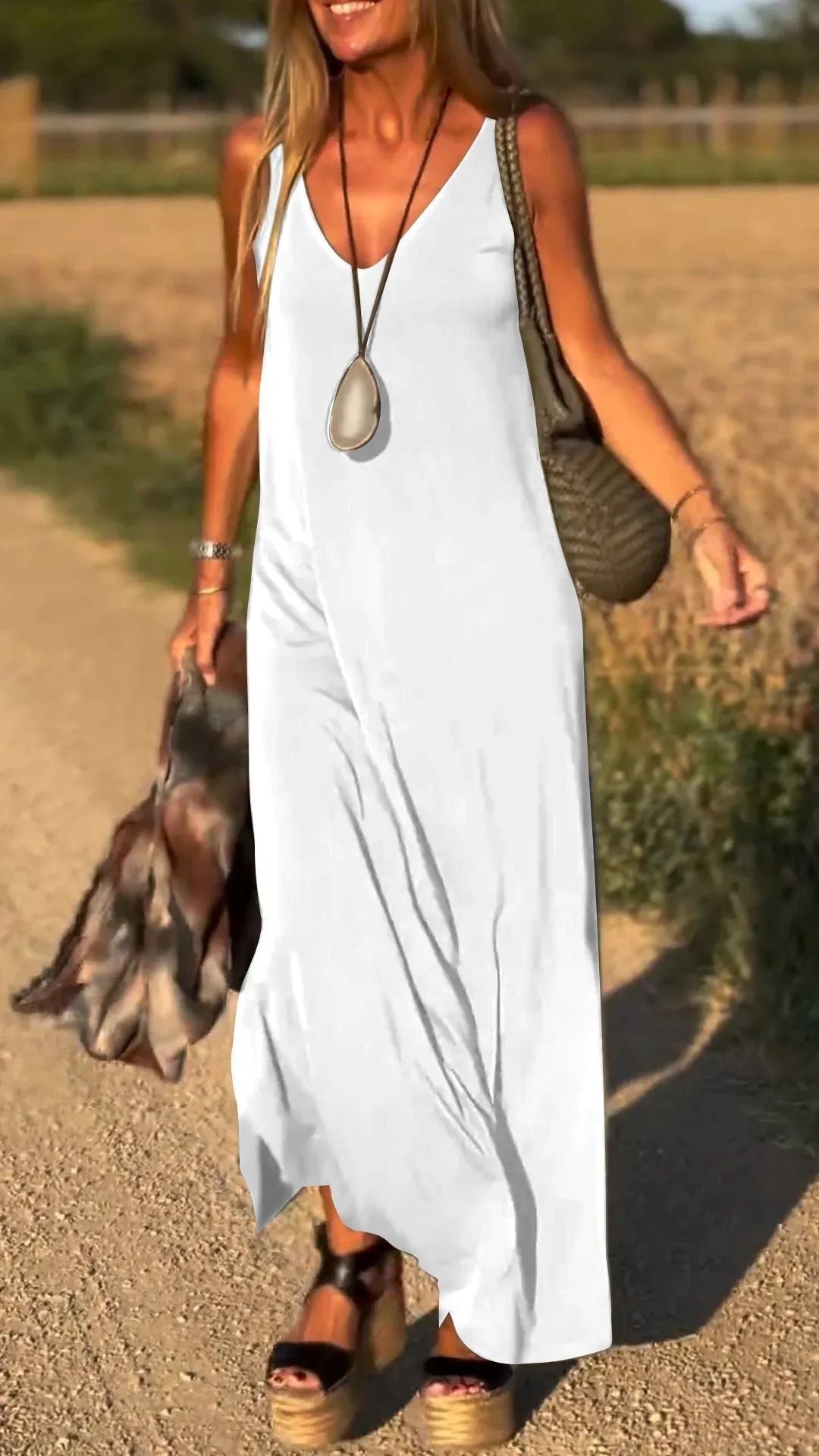 Quiara | Abito Lungo per la Tua Sicurezza al Tramonto