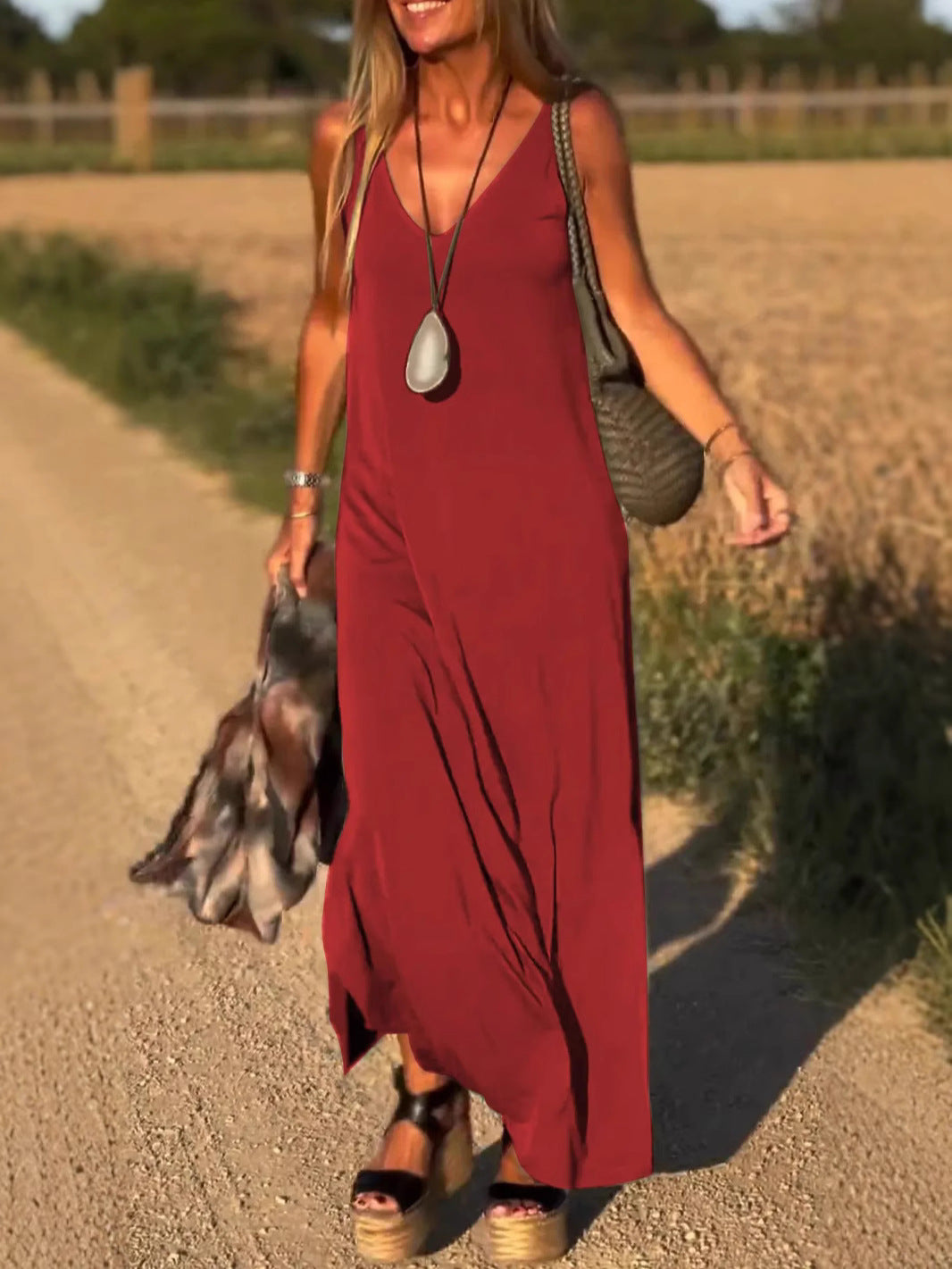 Quiara | Abito Lungo per la Tua Sicurezza al Tramonto