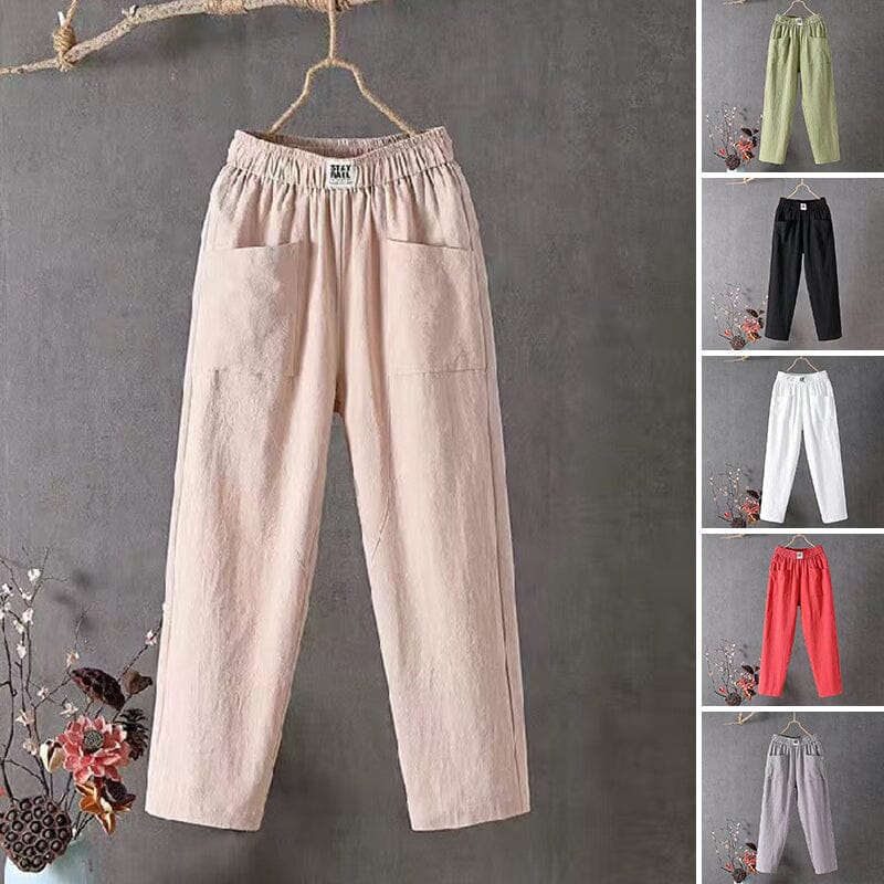 OLIVIA™ - Pantaloni in misto lino