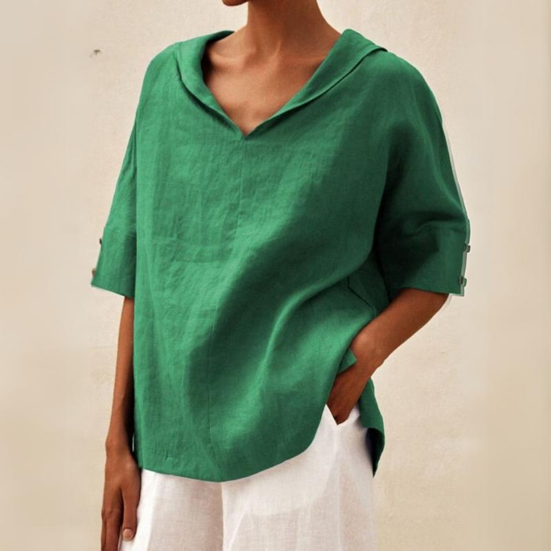 Lhinee™ - Blusa Casual Loose-Fit