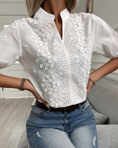 Leah™ - Blusa Elegante e Classica