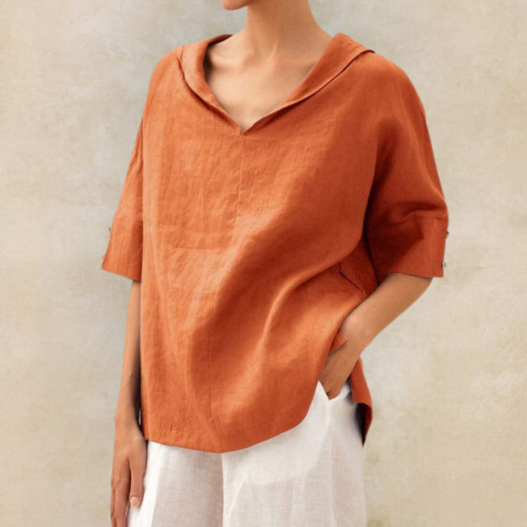 Lhinee™ - Blusa Casual Loose-Fit
