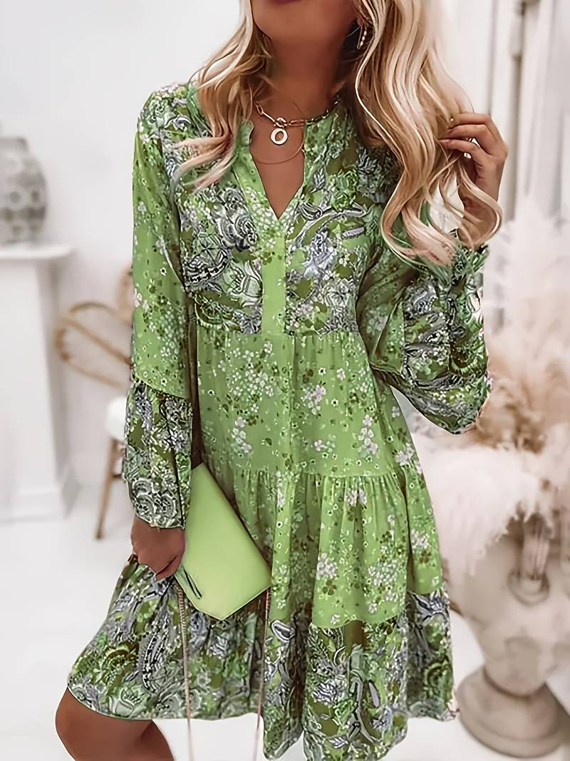 Ashley™ - Vestito Boho Stampato