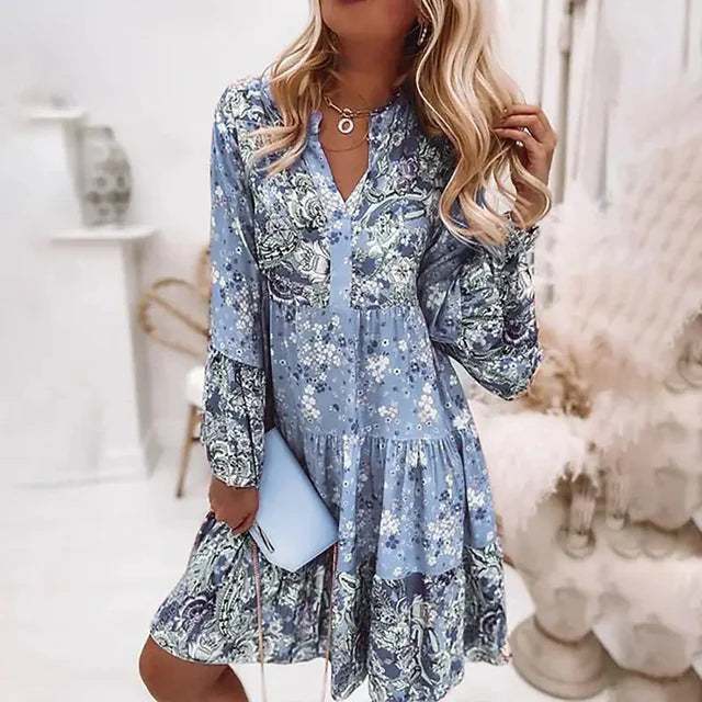 Ashley™ - Vestito Boho Stampato