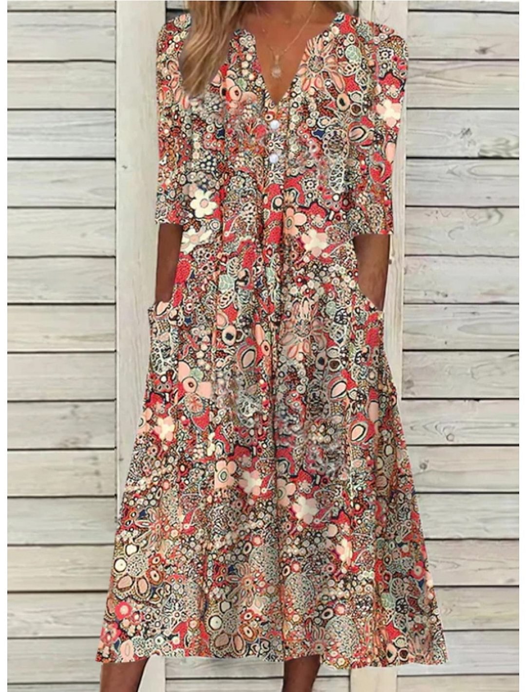 Giulia | Abito con Copertura Elegante e Tocco Boho-Chic