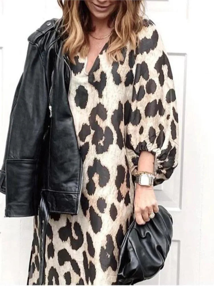Lisa™ - Vestito a Stampa Leopardo
