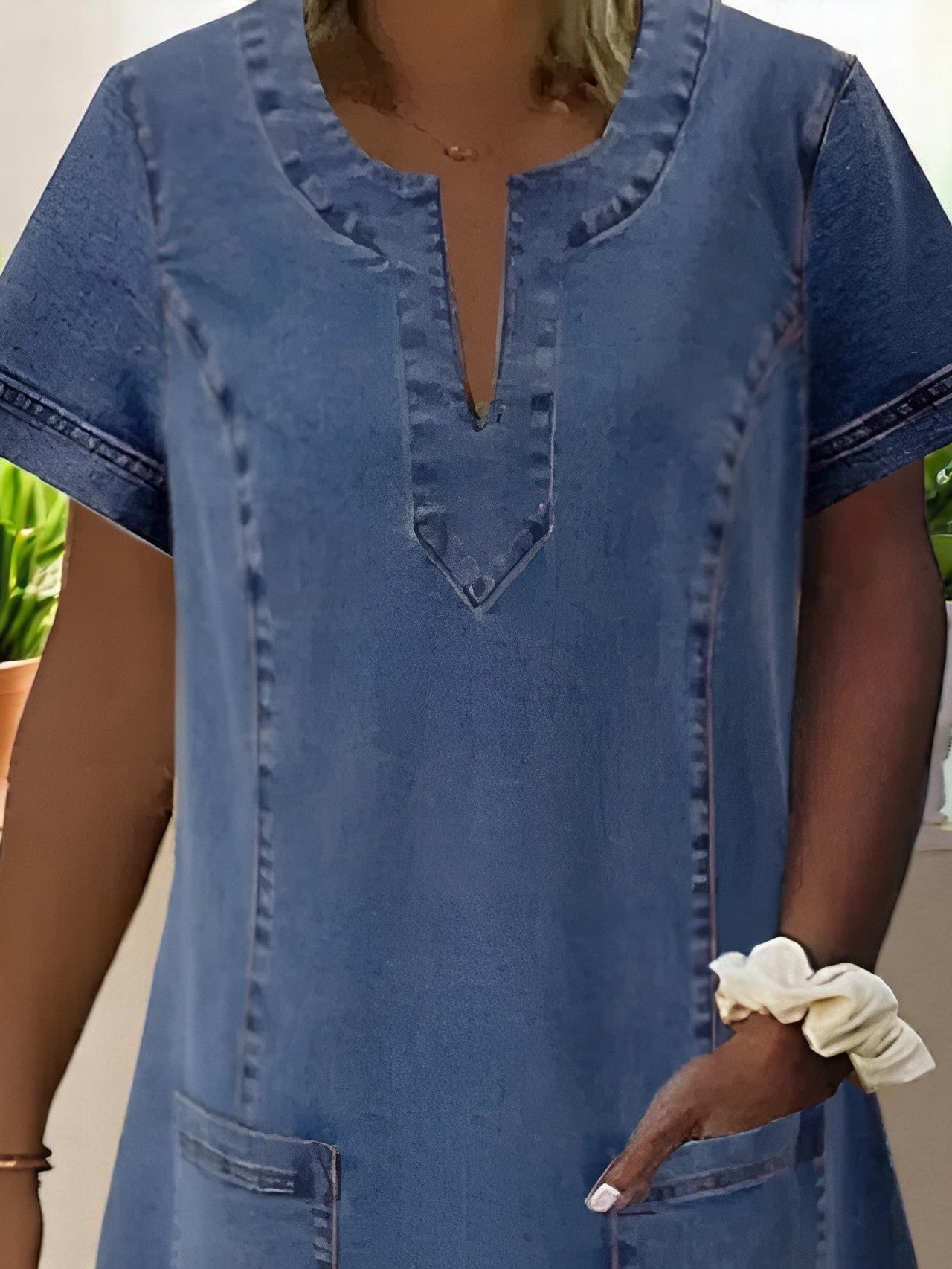 Gilja | Abito Blu Morbido con Stile Quotidiano
