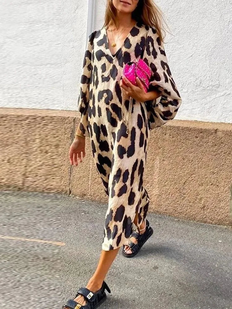 Lisa™ - Vestito a Stampa Leopardo