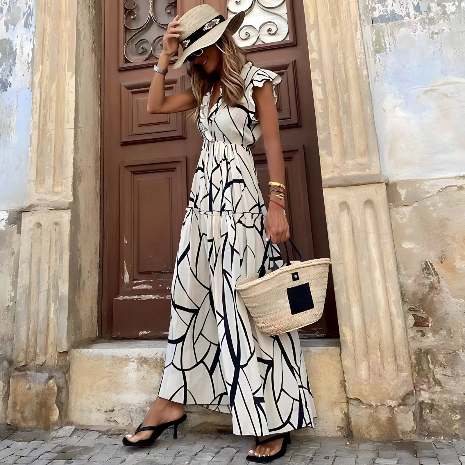Maddie™ - Abito Elegante Stampato