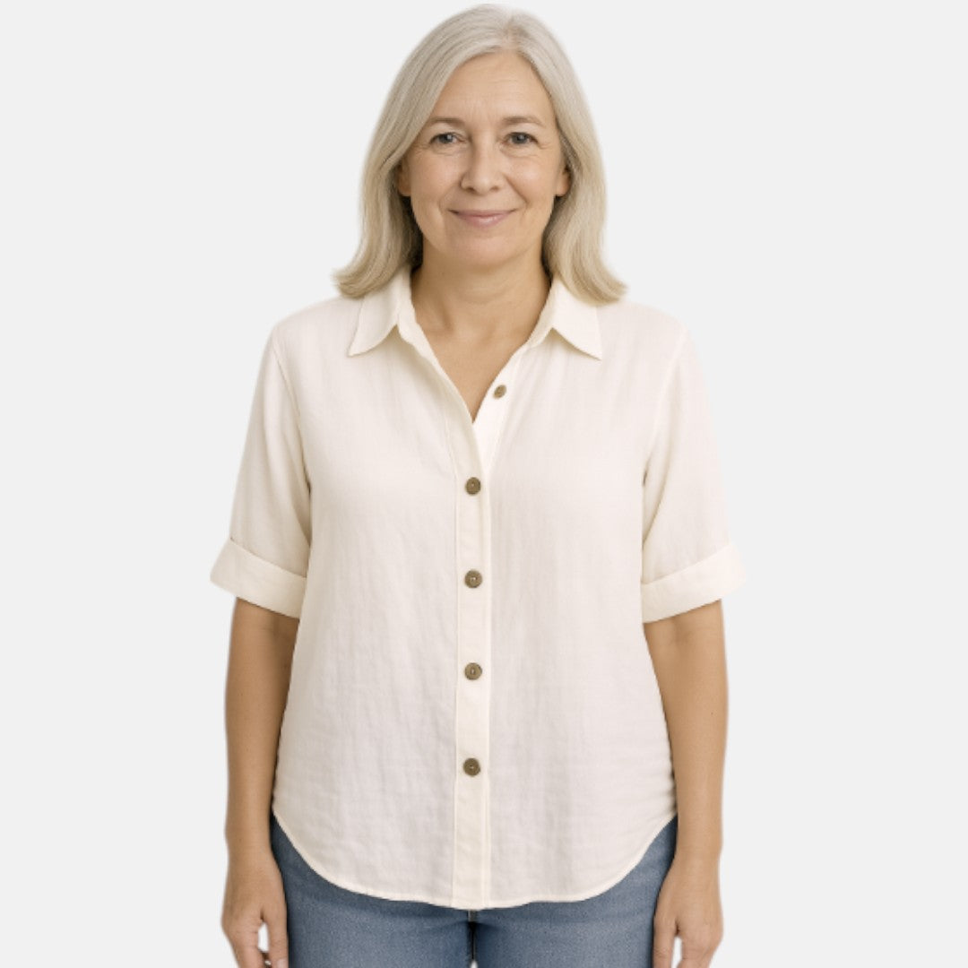 Essenza di Edmonton™ | Camicia in Lino con Bottoni