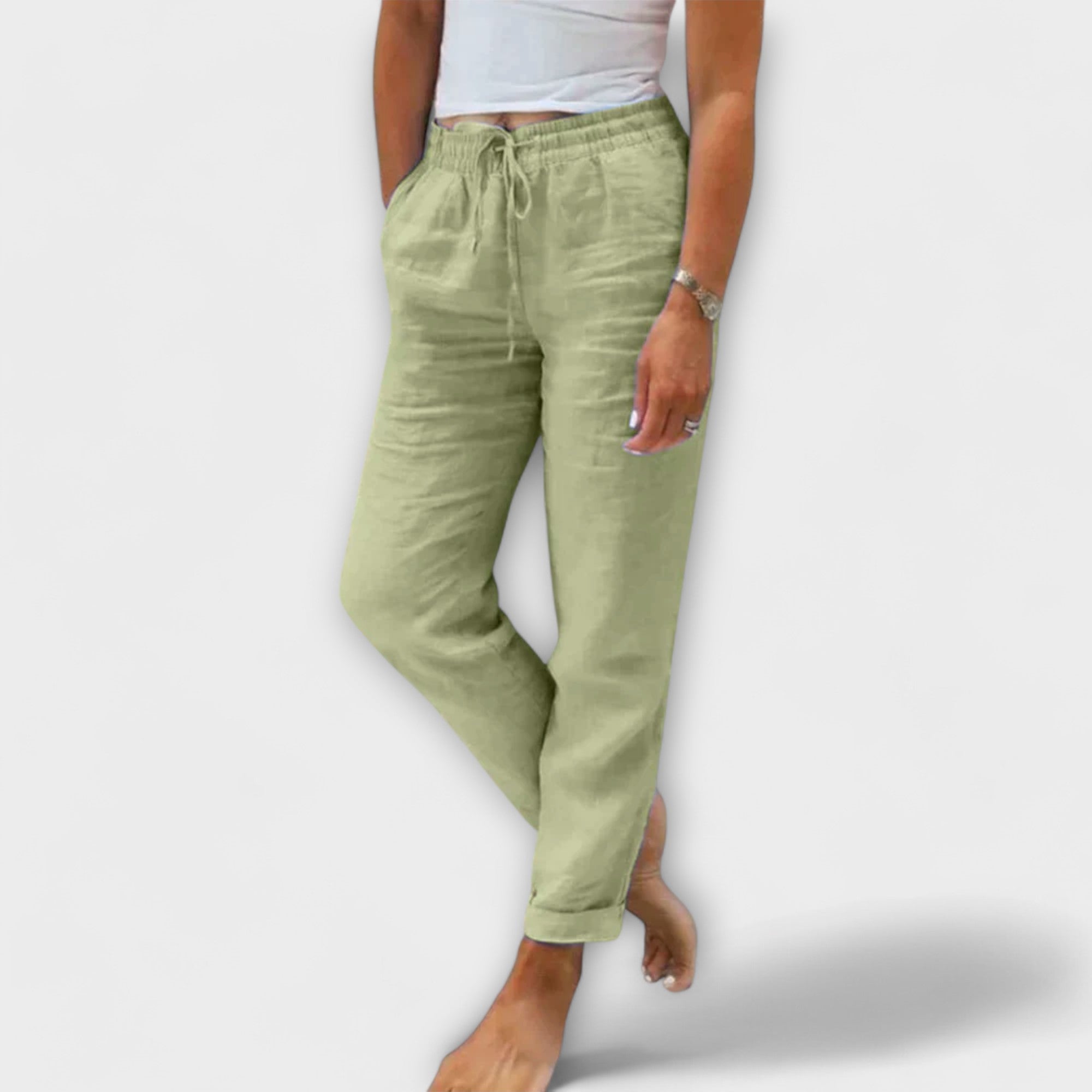 Benedita - Pantaloni leggeri in lino