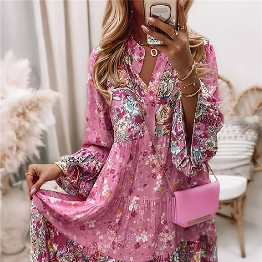 Ashley™ - Vestito Boho Stampato
