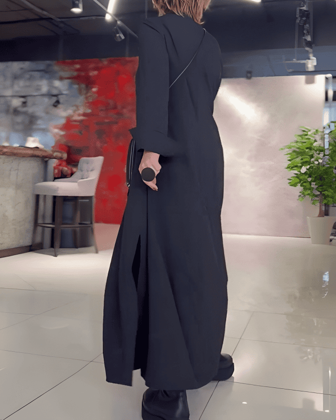 Vilada | Maxi Abito con Spacco Laterale per Eleganza Disinvolta