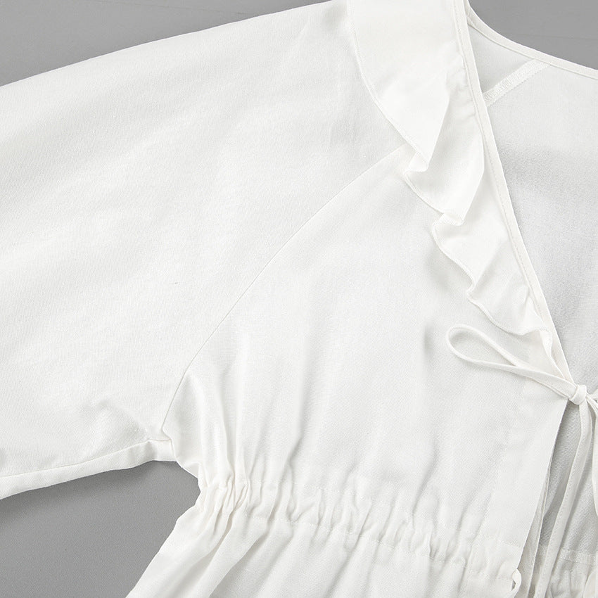 Alexandra™ - Top con Rouches e Pantaloni Corti