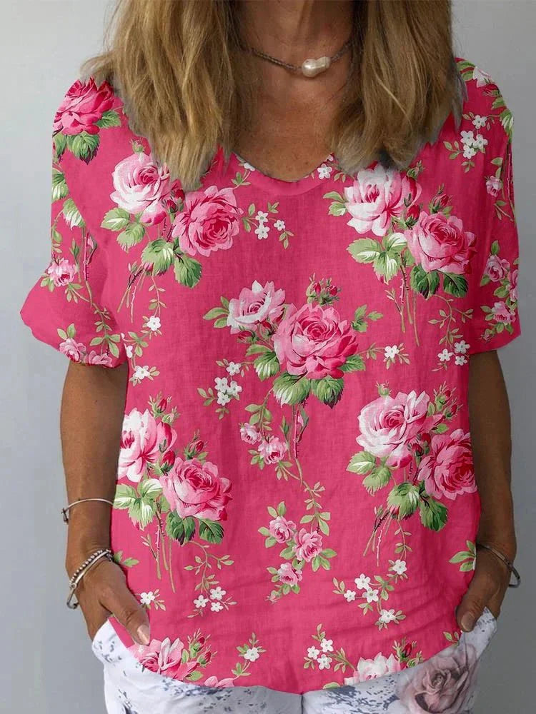Lisa | Camicia Floreale Artistica