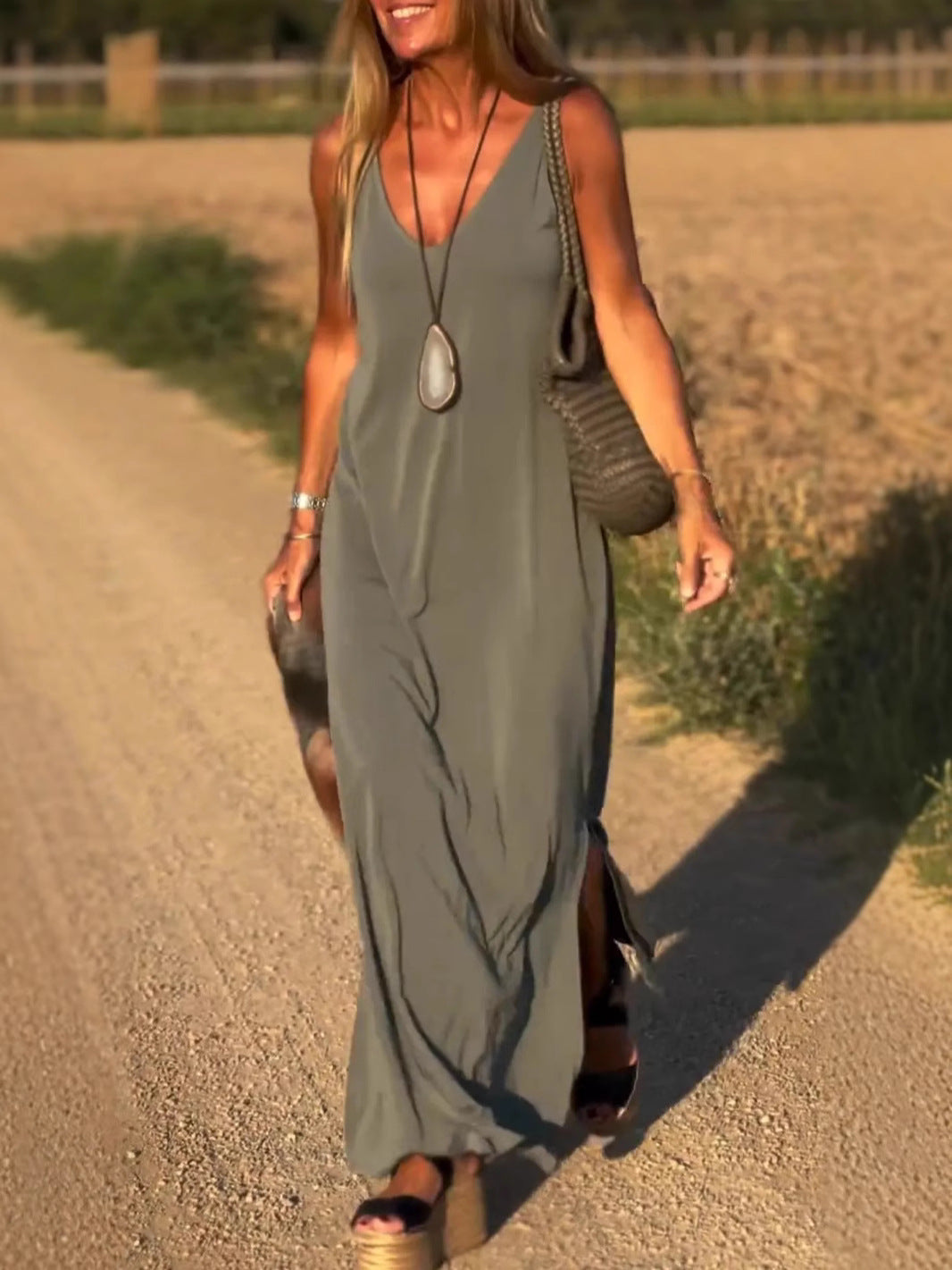 Quiara | Abito Lungo per la Tua Sicurezza al Tramonto